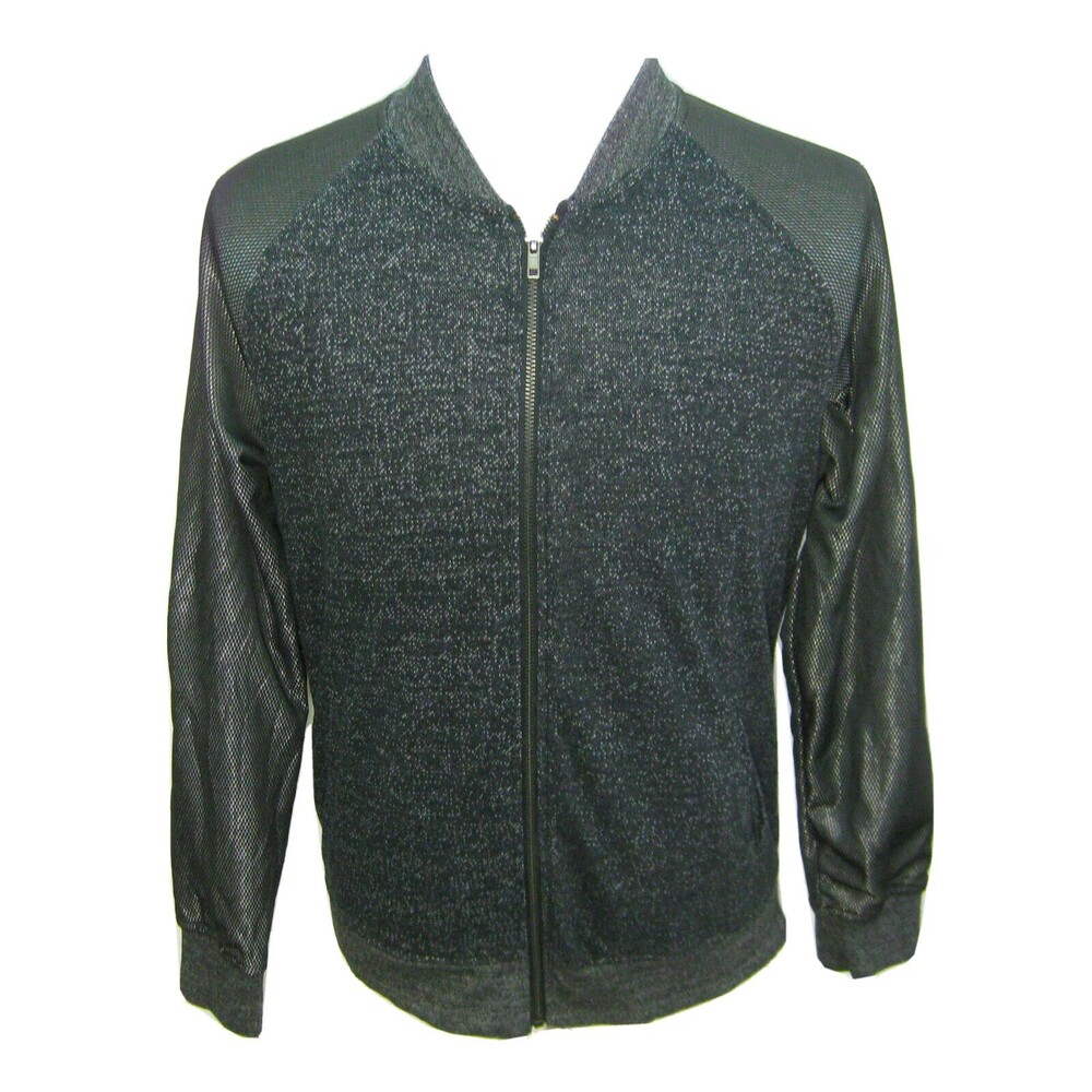 BROOKLYN CLOTH Men's (Size Medium) Black Full Zip Long Sleeve Sweatshirt Sweater